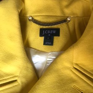JCREW Yellow Wool Coat Size 2